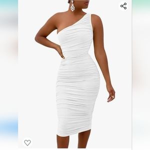 White One Shoulder Dress